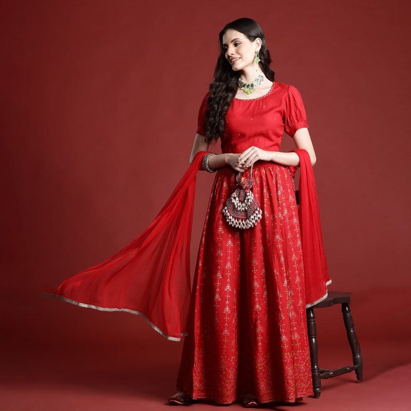 Embellished Sequinned Ready to Wear Dress 