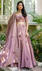 Embroidered Ready To Wear Lehenga & Blouse With Dupatta